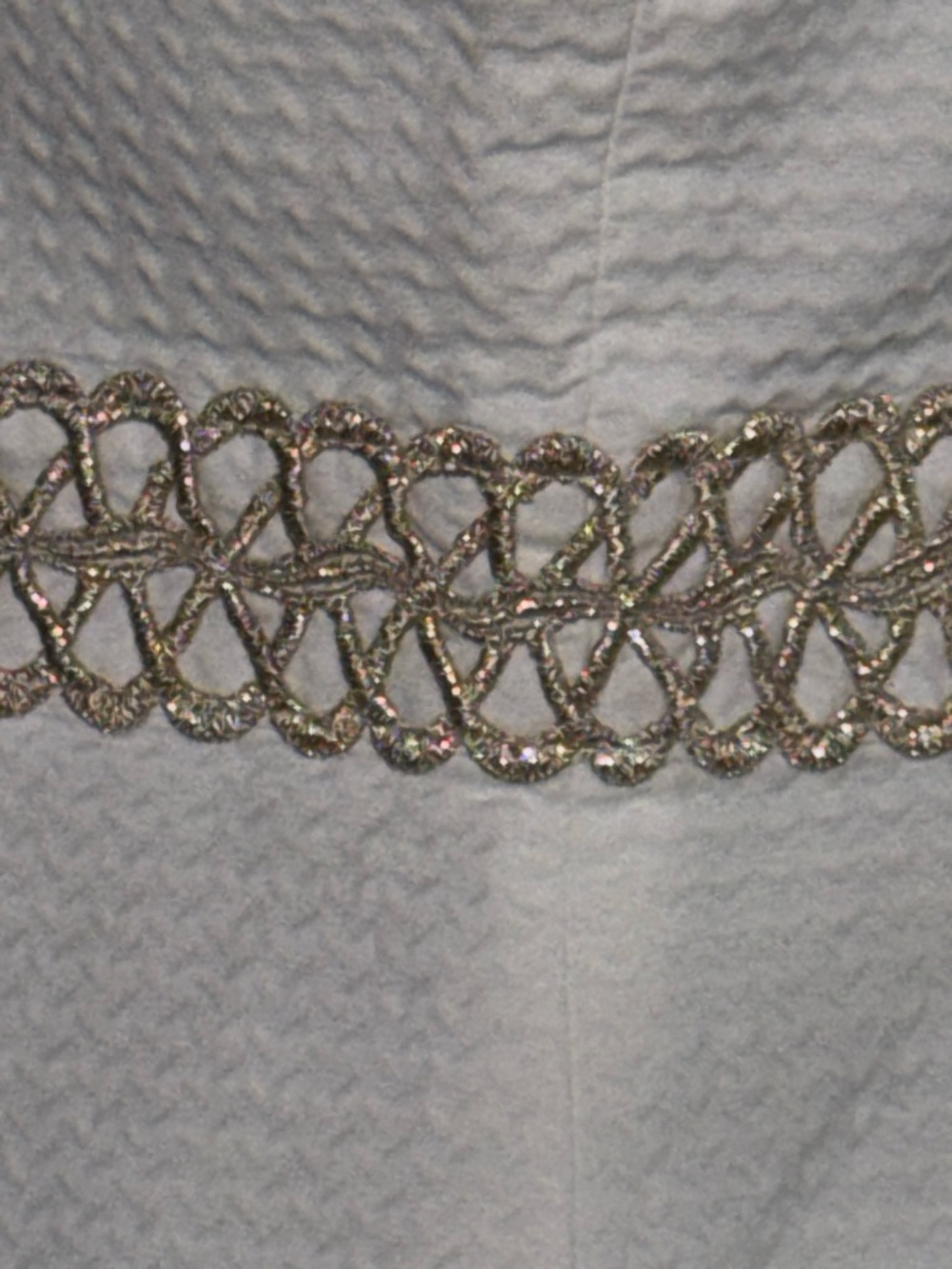 Lilly Pulitzer White Halter Mini Dress with Braided Neutral Trim - Picture 5 of 8